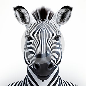 Zebra Skinned Graphic Designer: High-key Lighting And Distinctive Noses photo