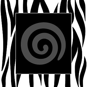 Zebra stripes frame