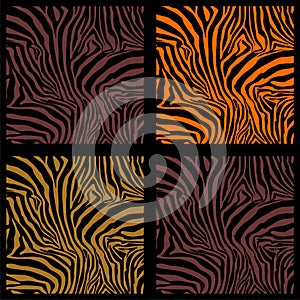 Zebra Stripes. VECTOR. Background. Pattern. A seamless pattern. Square. Ceramic tile. Mosaic.