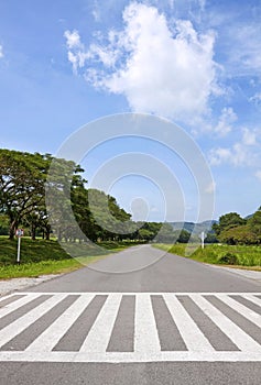 Zebra traffic walk way, cross way