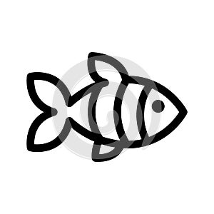 zebrafish icon or logo isolated sign symbol vector illustration