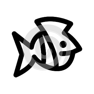 zebrafish icon or logo isolated sign symbol vector illustration