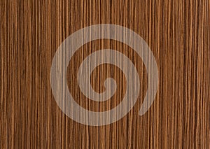 Zebrano wood texture, grain background photo