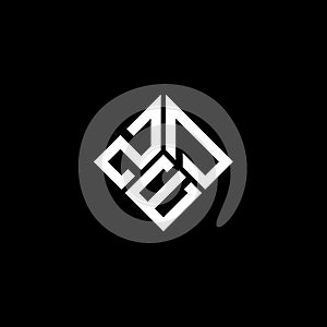 ZED letter logo design on black background. ZED creative initials letter logo concept. ZED letter design photo