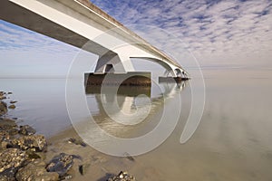 The Zeeland Bridge in Zeeland, The Netherlands photo