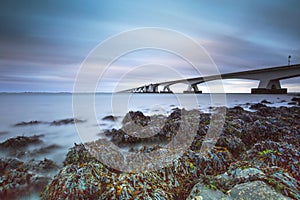 Zeelandbrug met long exposure, Zeeland bridge with long exposure