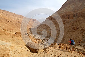 Zeelim gorge in Judea desert.