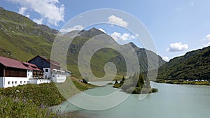 Zeinissee & Alpengasthof Zeinisjoch, Silvretta Verwallgruppe, Vorarlberg, Austria