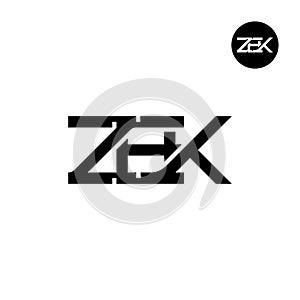 ZEK Logo Letter Monogram Design