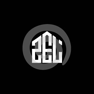 ZEL letter logo design on BLACK background. ZEL creative initials letter logo concept. ZEL letter design photo