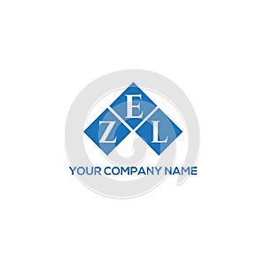 ZEL letter logo design on BLACK background. ZEL creative initials letter logo concept. ZEL letter design photo
