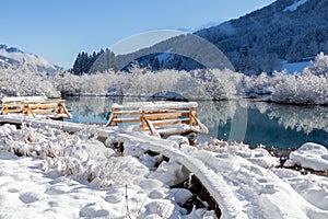 Zelenci springs at Kranjska Gora Slovenia