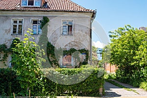 ZELENOGRADSK, Russia, view of the old buildings of the house