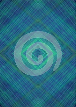 Abstract background with rhombuses patterns derived from the intersection of green, blue and black stripes photo