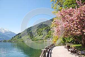 Zell lake in Zell Am See, Austria