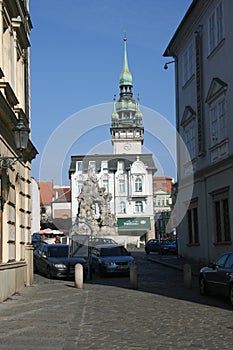 , Zelny trh square from side street