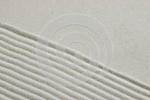 Zen background of raked sand