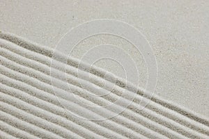 Zen background of raked sand