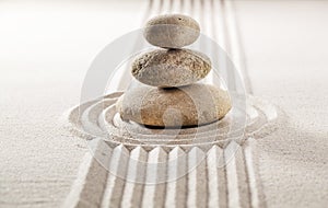 Zen balance for concentration and wellbeing photo