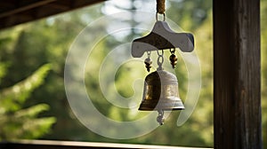 A zen bell tolling, inviting practitioners to presence