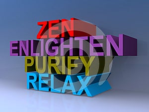 Zen enlighten purify relax photo