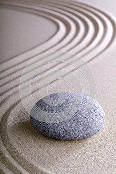 Zen garden meditation and relaxation stone