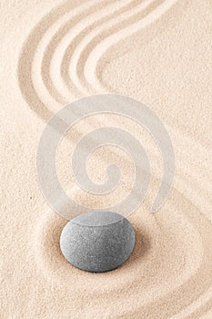 Zen garden meditation stone