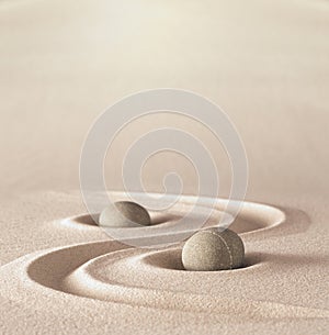 Zen garden meditation wellness stone