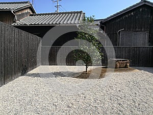 Zen garden in Naoshima, Japan