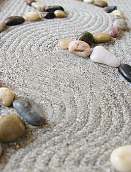 Zen garden path photo