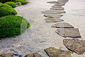 Zen garden path photo