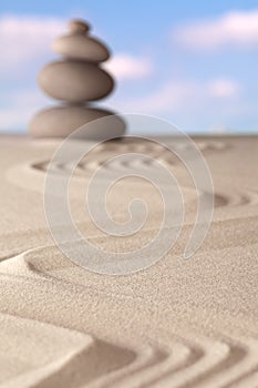 Zen garden spirituality and balance background