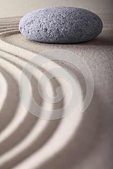 Zen garden tranquility and balance stone photo