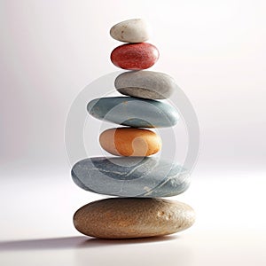 Zen and Healing Stones in Balance