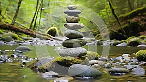 Zen meditation landscape