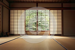 Zen minimalistic room embodies serenity, simplicity, and tranquility.
