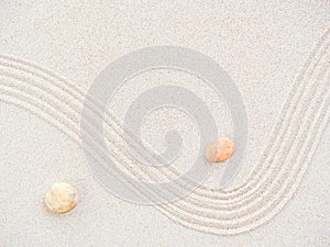 Zen Pattern Background Sand Garden japanese Stone Pebble Abstract