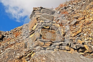 Zen rock arrangementin Nepal