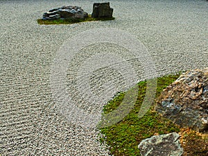 Zen Rock Garden in Kyoto, Japan