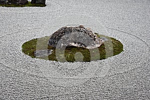 Zen Rock Garden in Ryoanji Temple