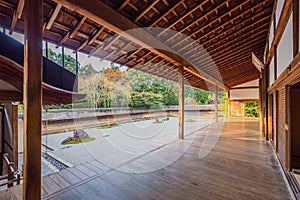 Zen Rock Garden in Ryoanji Temple