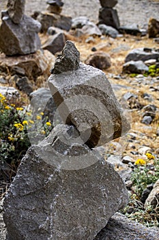 Zen Rock Sculpture at Morro Bay