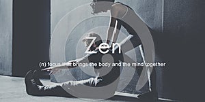 Zen Spirituality Buddhism Body and Mind Meditation Concept