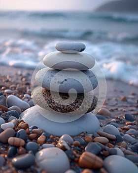 Zen Stacking: Achieving Perfect Balance on the Beach