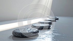 Zen Stepping Stones on a Path of Light
