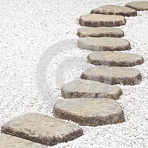 Zen stone path