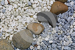 Zen stone path in a Japanese garden