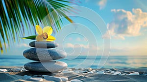 The Zen Stone Stack.AI generated image