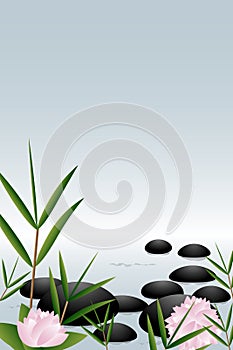Zen stones background