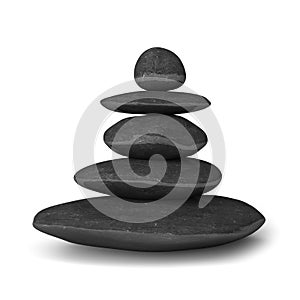 Zen stones balance concept